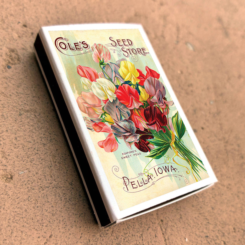 Matches • Sweet Pea Flowers • Home Decor for Candles