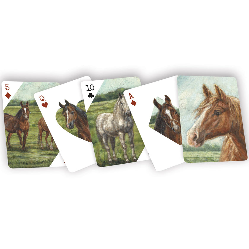 Horse Family Playing Cards