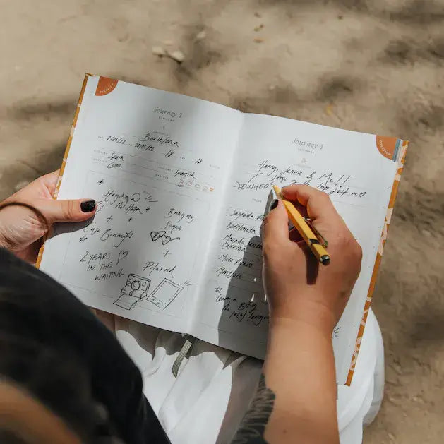 Guided Travel Journal, A5 Hardcover - Follow The Sun