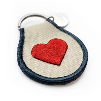 Patch Keychain - Classic Heart