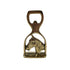 Solid Brass Horse Head and Stirrup Bottle Opener, 4-1/2”