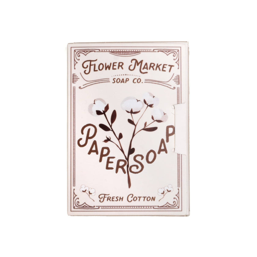 Paper Soap – Fresh Cotton Scent, Travel Size, 50 Sheets