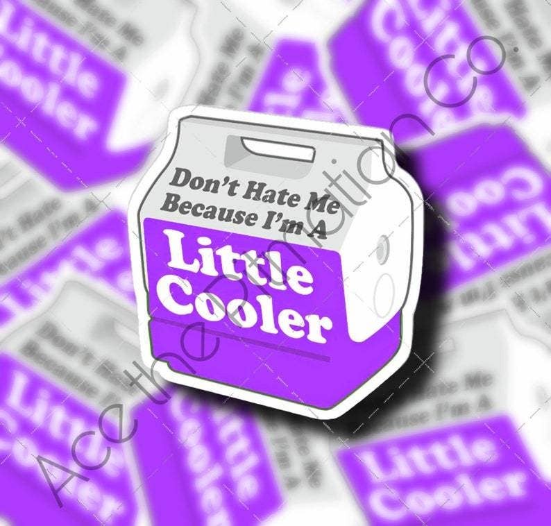 Don’t Hate Me Because I’m a Little Cooler Sticker
