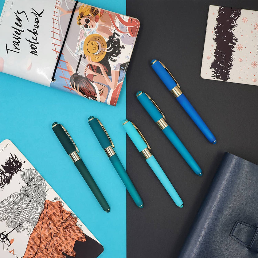 Forest Green Monaco Fine Point Soft Touch Pen, 0.5mm