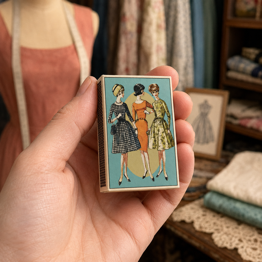 ANN384 - Vintage 1950's Fashion Mini Matchboxes