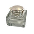 Square Clear Glass Inkwell, 1-3/4