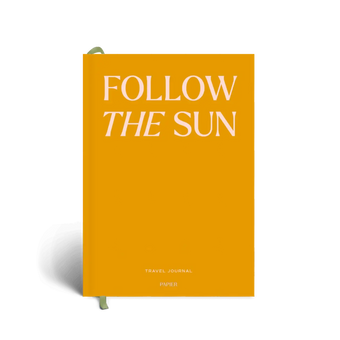 Guided Travel Journal, A5 Hardcover - Follow The Sun