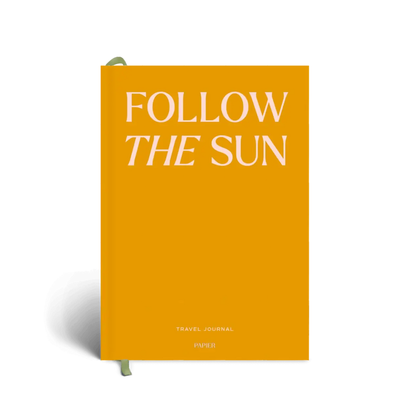 Guided Travel Journal, A5 Hardcover - Follow The Sun