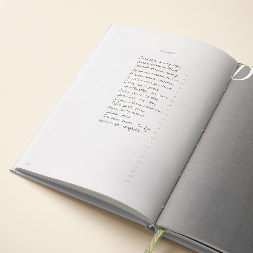 Guided Recipe Journal, A5 Hardcover - Mushroom