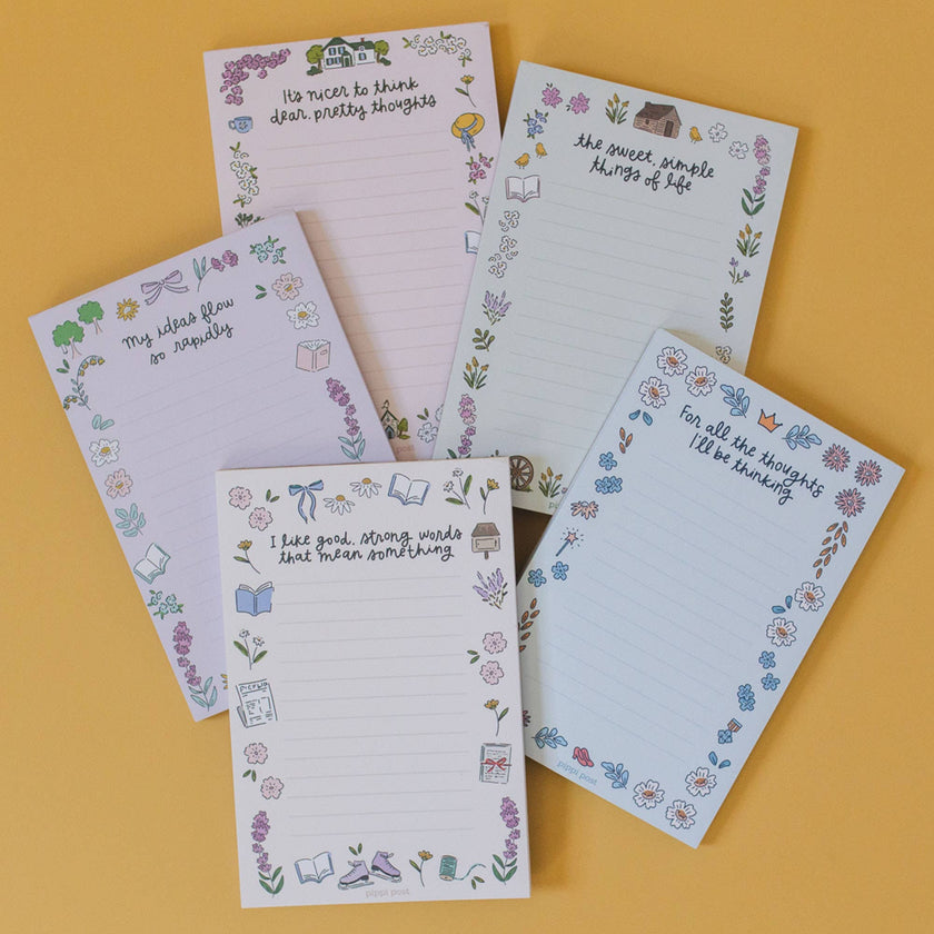 Sweet Simple Little House on Prairie 4x6 Notepad