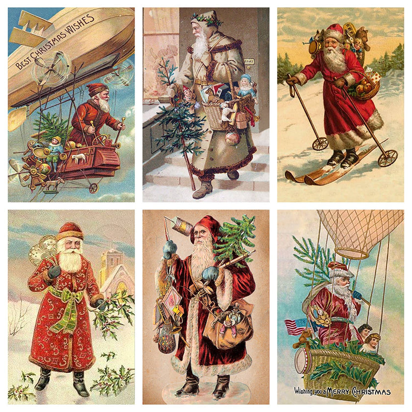 ANN451 - Vintage Santa Claus Mini Matchbox