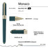 Forest Green Monaco Fine Point Soft Touch Pen, 0.5mm