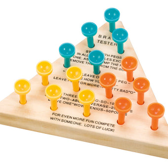 Neato! Classic Wooden Peg Game, Travel Size- Retro Classic