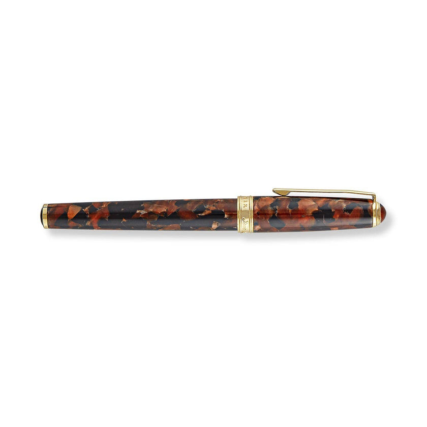 True Writer Classic Golden Dark Tortoise Ballpoint Pen