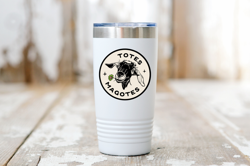 Totes Magotes Sticker - goat, farm, country, animal, cute