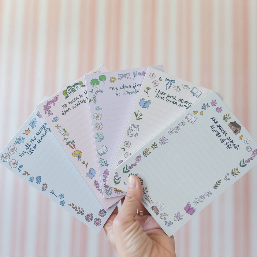 Sweet Simple Little House on Prairie 4x6 Notepad