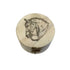 Horse Head Design Round Jewelry - Trinket Bone Box, 2-1/4