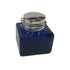 Cobalt Blue Square Glass Inkwell,1-3/4