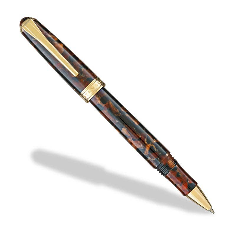 True Writer Classic Golden Dark Tortoise Ballpoint Pen