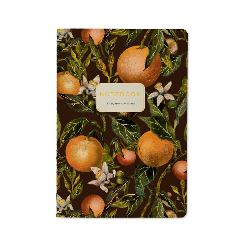 A5 Notebook -  Oranges and Blossoms