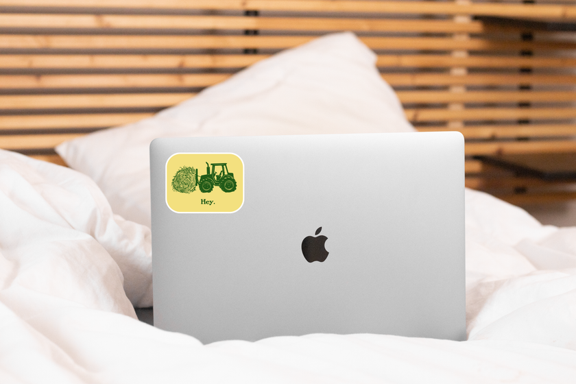 Hey Sticker - tractor, farmer, farming, farm, country