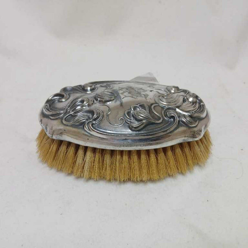 Art Nouveau Silver Antique Lint Brush