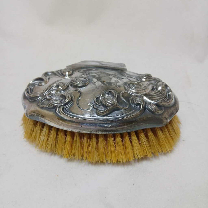 Art Nouveau Silver Lint Brush