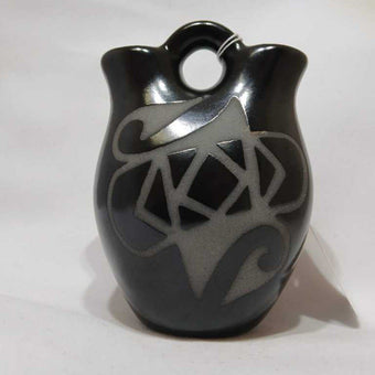 Black Ceramic Vase