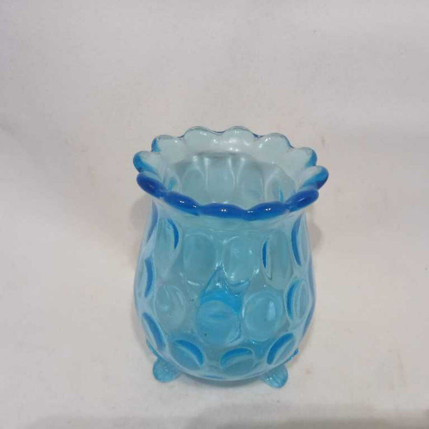 Blue Glass Small Vase