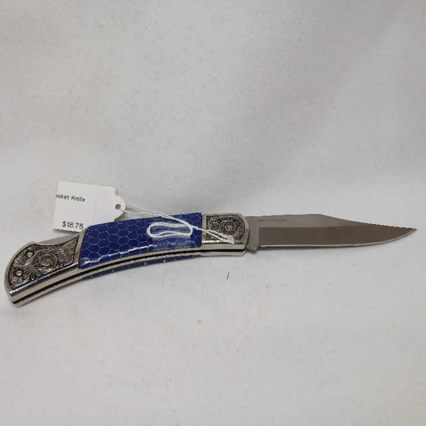 Blue Wild Turkey Pocket Knife