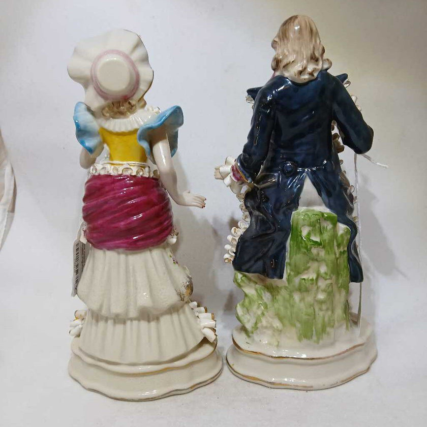 Bone China Dresden Courting Couple Figurines