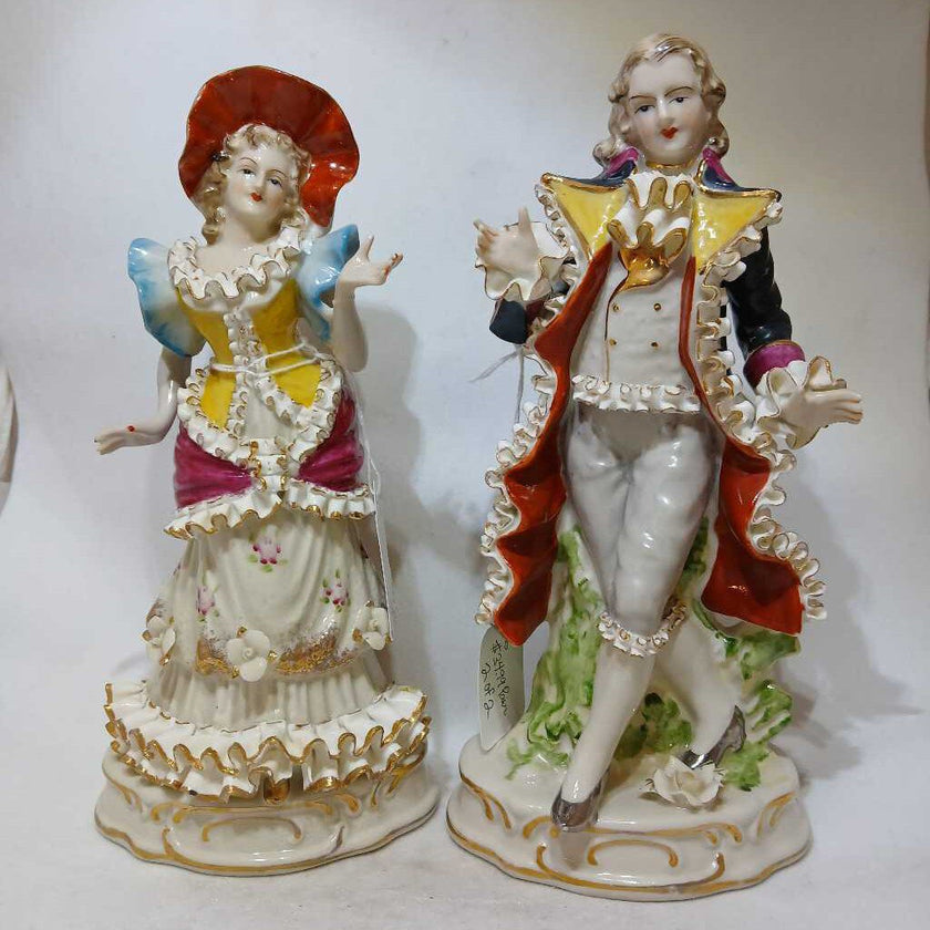 Bone China Dresden Courting Couple Figurines