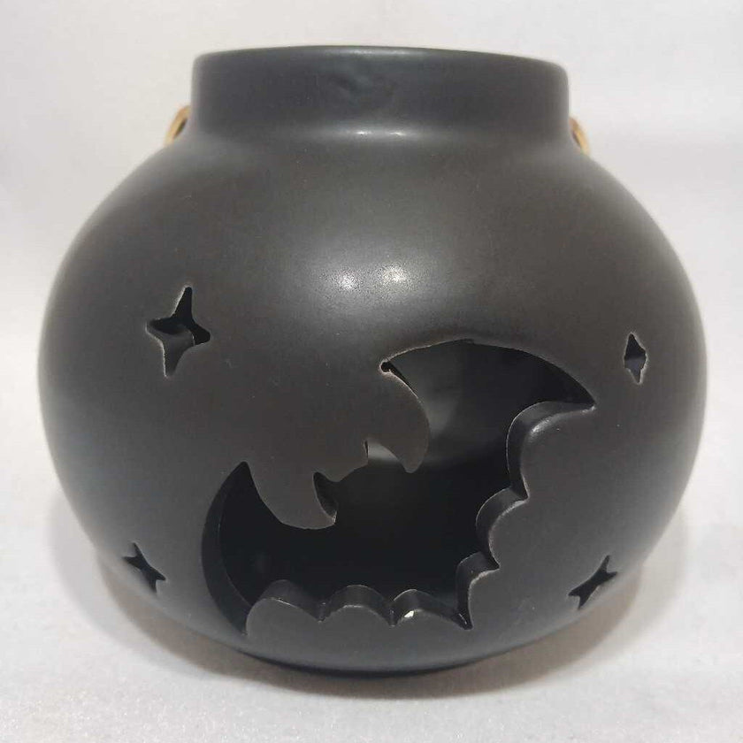 Ceramic Lantern with Bats and Stars