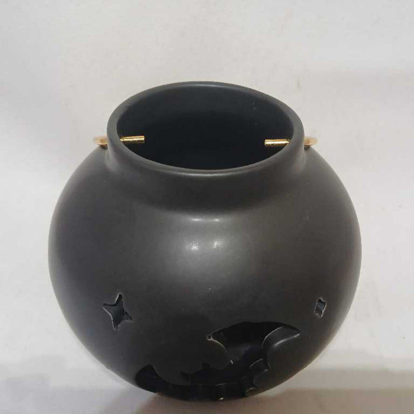 Ceramic Lantern with Bats and Stars