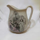 Decoupaged, Pottery Pitcher