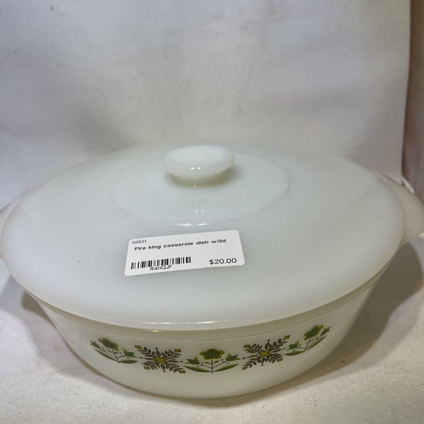 Fire King Casserole Dish w/lid