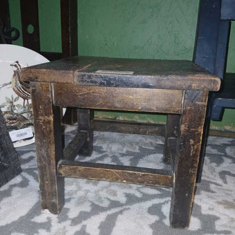 Wooden stool (Oklahoma Co. Libraries)