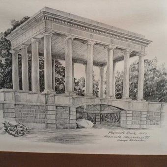 Plymouth Rock (pencil sketch)