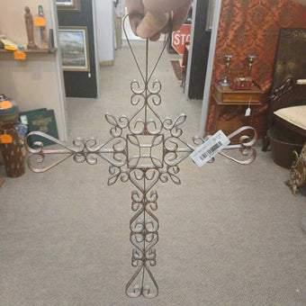 Large Open Metal Cross