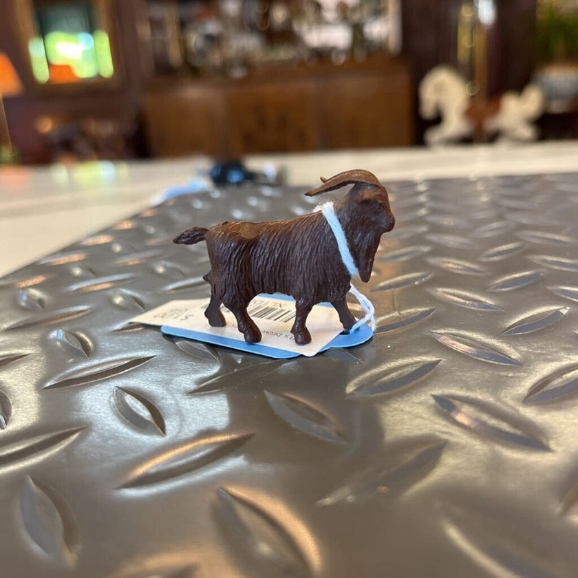 1960's Brown Plastic Goat