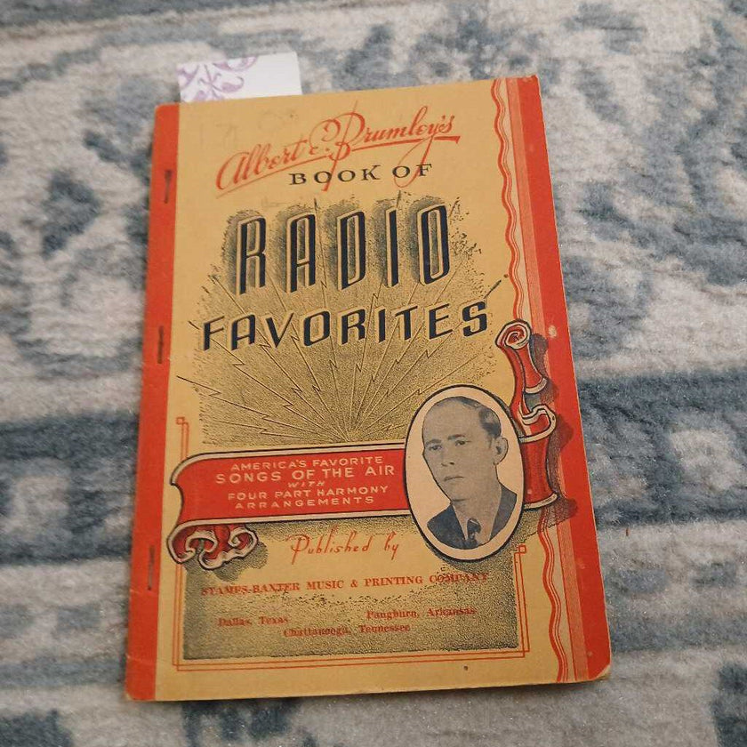 TM 1938 music book of radio favorite's