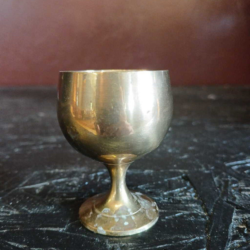 Sm Brass Goblet