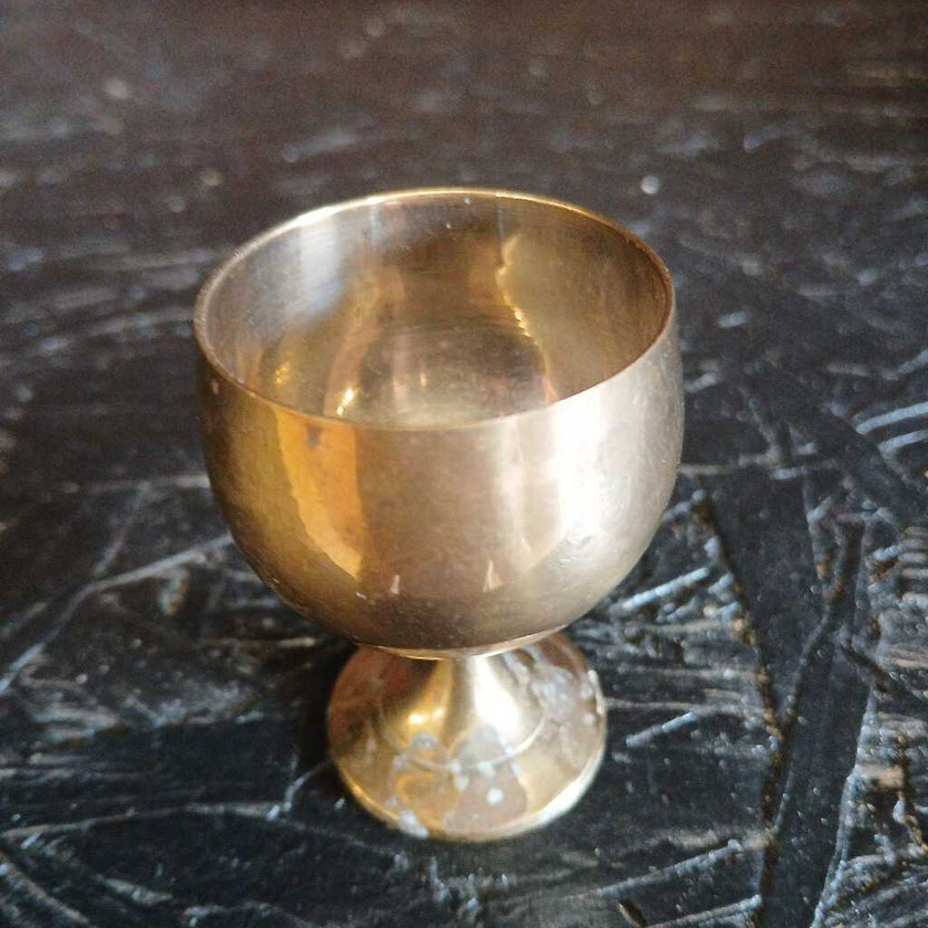 Sm Brass Goblet