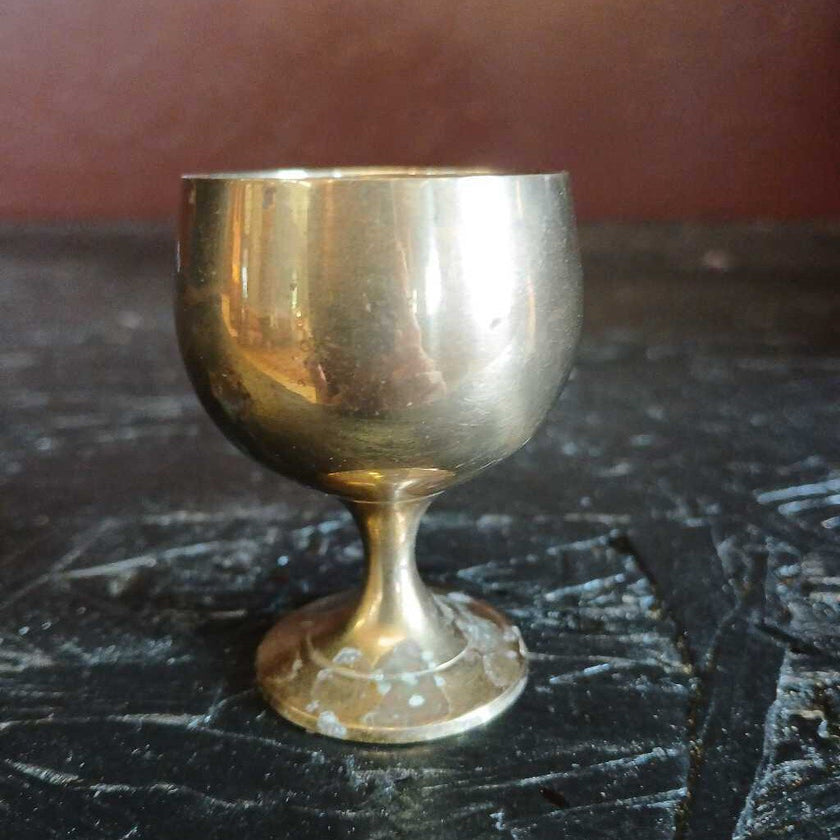 Sm Brass Goblet