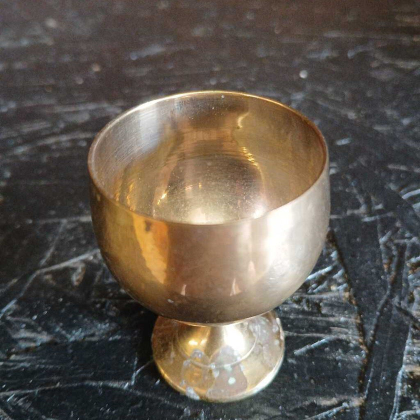 Sm Brass Goblet