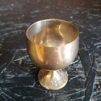 Sm Brass Goblet