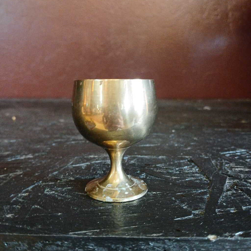 Sm Brass Goblet