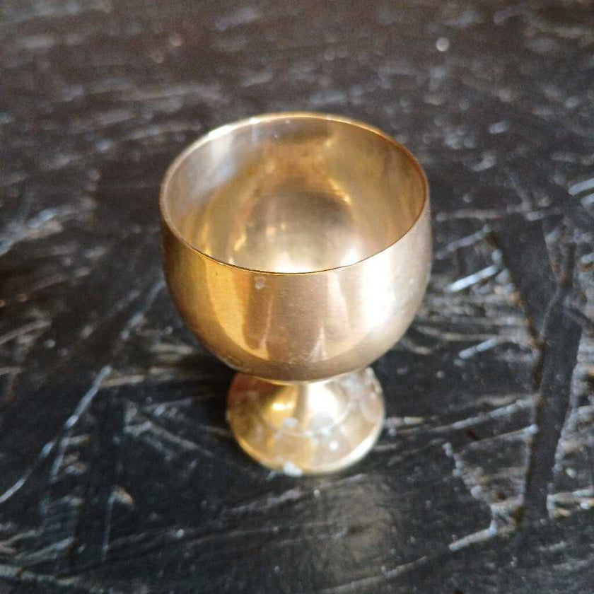 Sm Brass Goblet