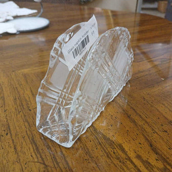 Glass napkin holder