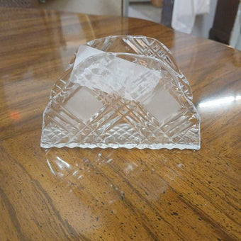 Glass napkin holder